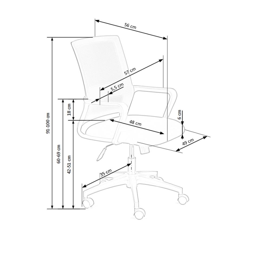Uredska stolica TONA crna
