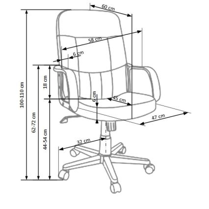 Uredska stolica ZIRUQ smeđa