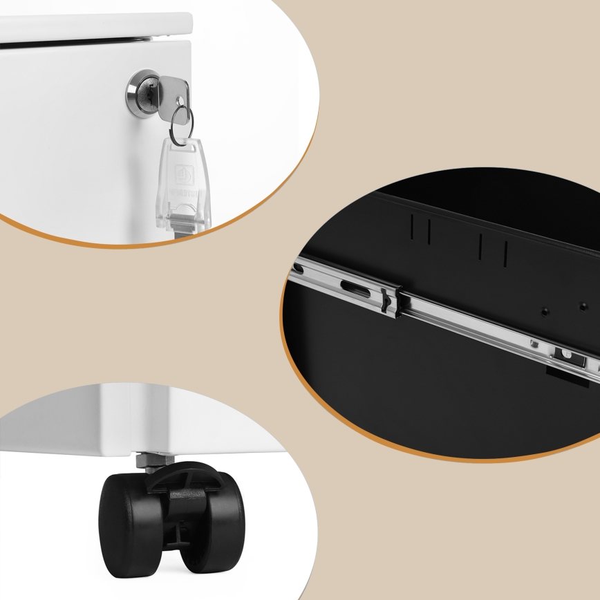 Uredski kontejner SECURIO bijeli