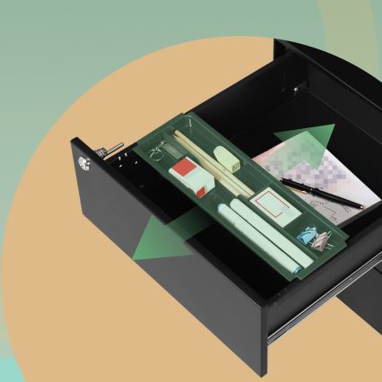 Uredski kontejner SECURIO, crni