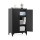 Uredski ormar KAZE 60x40 cm crni