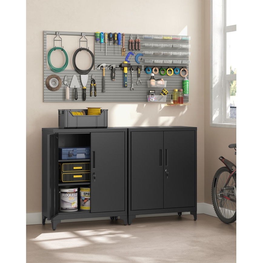 Uredski ormar KAZE 80x40 cm crni