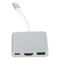 USB-C hub 3-u-1 sa 100 W Power Delivery i HDMI 4K