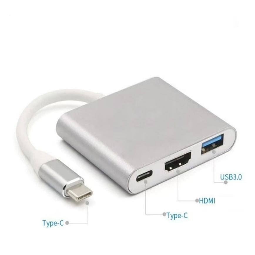 USB-C hub 3-u-1 sa 100 W Power Delivery i HDMI 4K