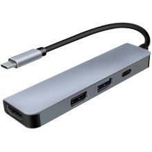 USB-C hub 4u1 Power Delivery 100W i HDMI 4K