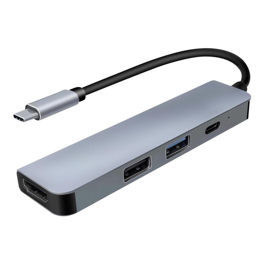 USB-C hub 4u1 Power Delivery 100W i HDMI 4K