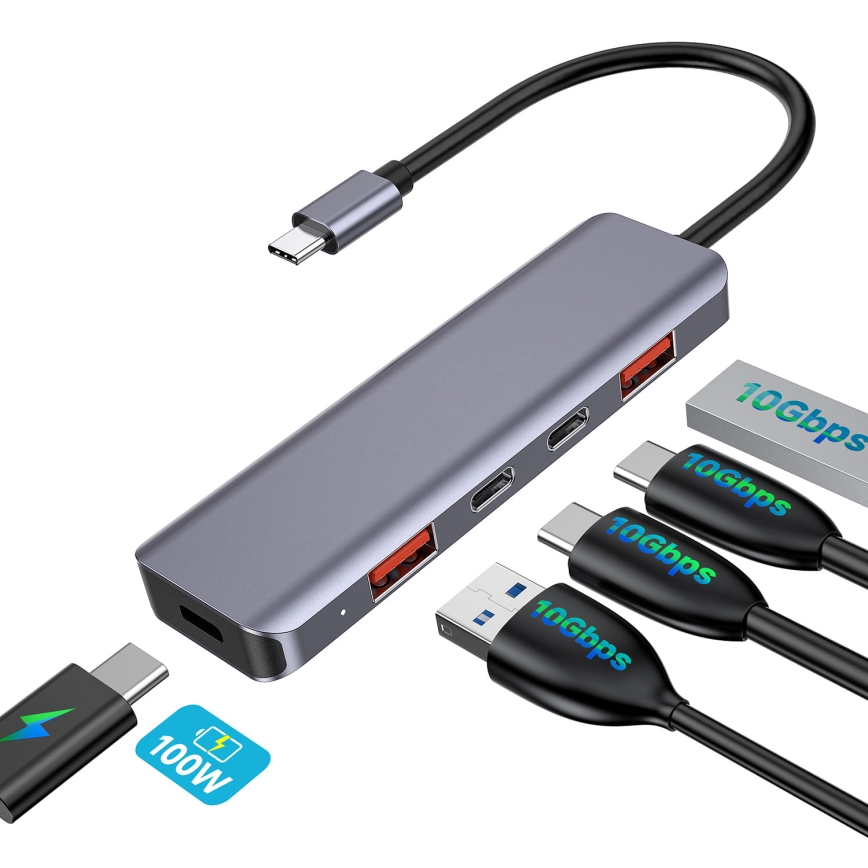 USB-C hub 5 u 1 s podrškom za Power Delivery do 100 W