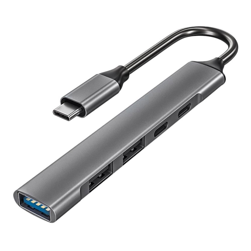 USB-C hub 5u1 Power Delivery 100W