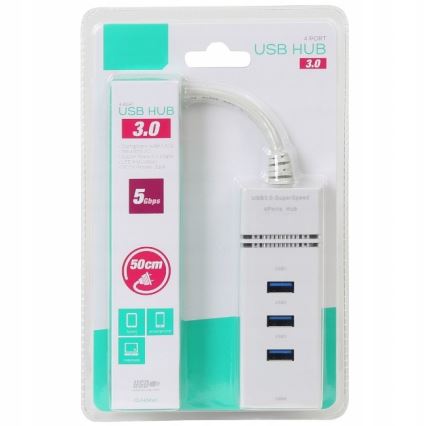 USB HUB 4xUSB 3.0 port 50 cm