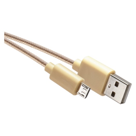 USB kabel USB 2.0 A konektor/USB B micro konektor zlatna