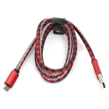 USB kabel USB A / Micro USB konektor 1m crvena