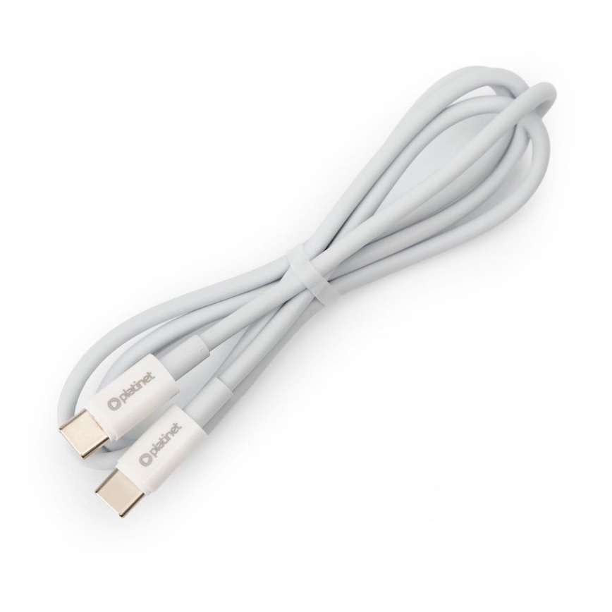 USB kabel USB-C / USB-C priključak 60W 1m bijela