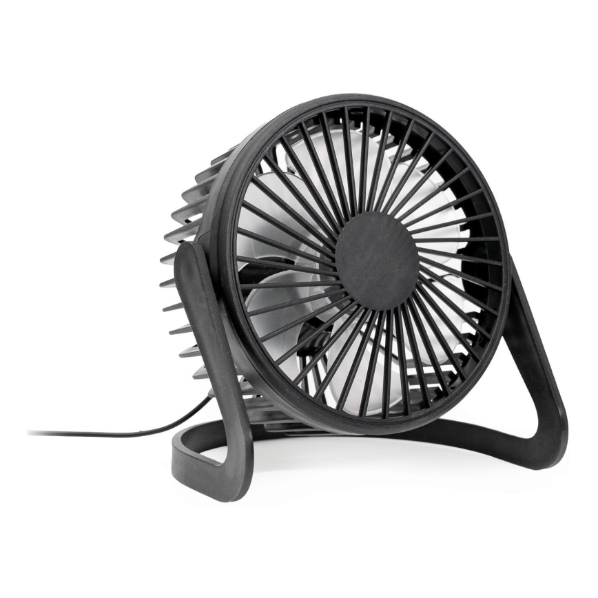 USB stolni ventilator promjera 15 cm crne boje