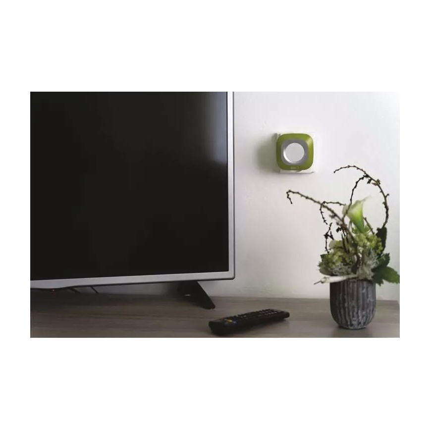 Utično bežično zvono 230V + 1xCR2032 IP44 zelena