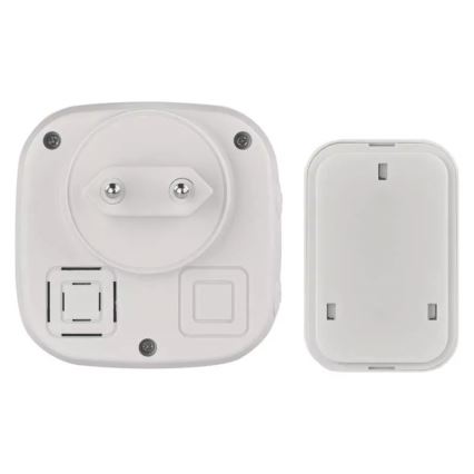 Utično bežično zvono 230V + 1xCR2032 IP44 zelena
