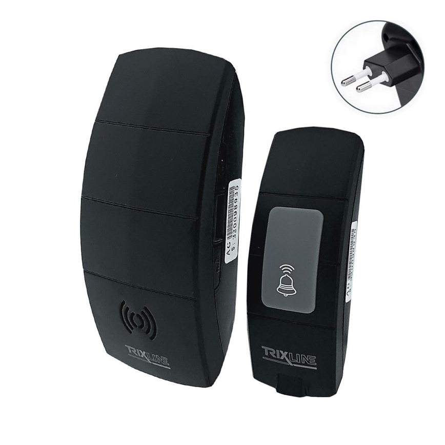 Utično bežično zvono BELL 230V + 1x23A crna