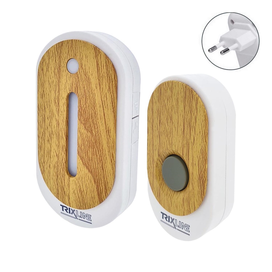 Utično bežično zvono BELL 230V + 1x23A smeđa