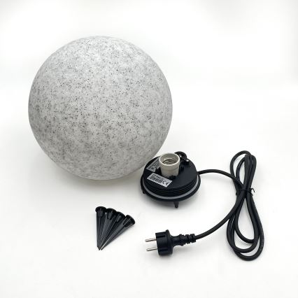 Vanjska dekorativna svjetiljka LUMISTONE 1xE27/15W/230V IP65 Ø 28 cm