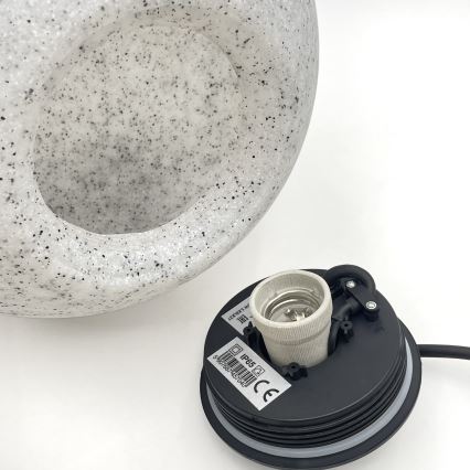 Vanjska dekorativna svjetiljka LUMISTONE 1xE27/15W/230V IP65 Ø 28 cm