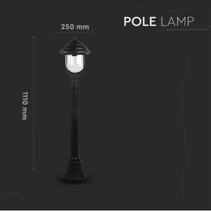 Vanjska lampa 1xE27/60W/230V 111 cm IP44