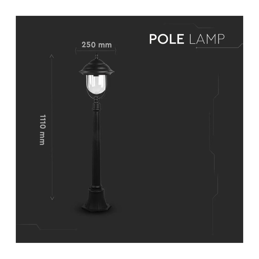 Vanjska lampa 1xE27/60W/230V 111 cm IP44