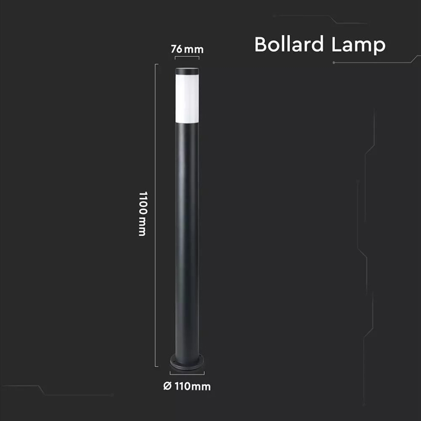 Vanjska lampa 1xE27/60W/230V IP44 110cm crna