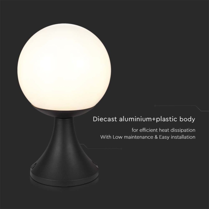 Vanjska lampa 1xE27/60W/230V IP44 33 cm crna