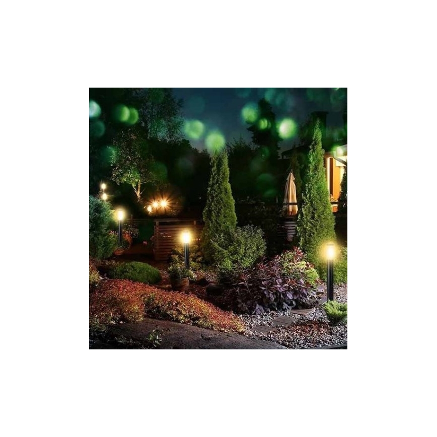 Vanjska lampa 1xE27/60W/230V IP44 80cm crna