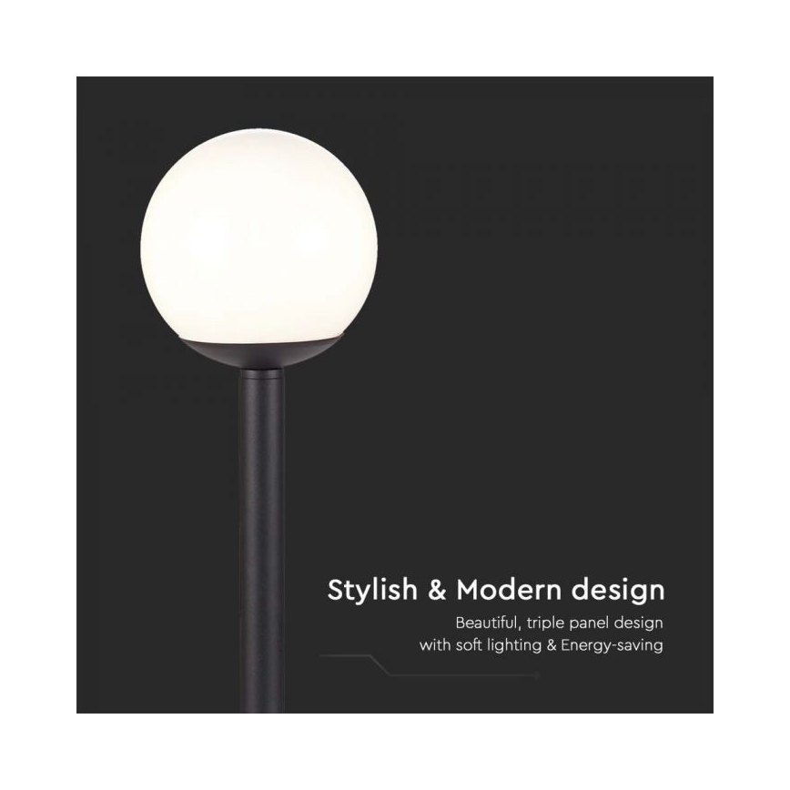 Vanjska lampa 1xE27/60W/230V IP44 97 cm crna