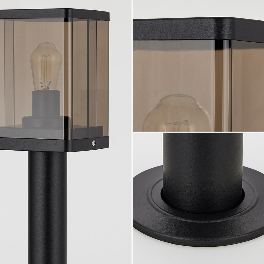 Vanjska lampa 1xE27/60W/230V IP44 crna/dimno-smeđa
