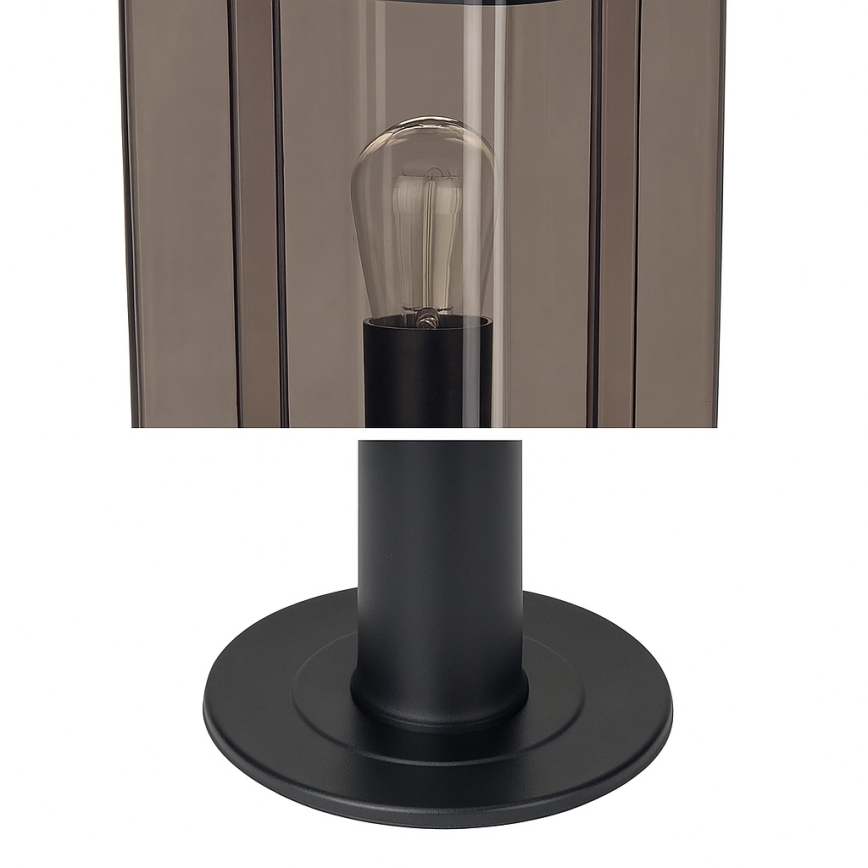 Vanjska lampa 1xE27/60W/230V IP44 crna/dimno-smeđa