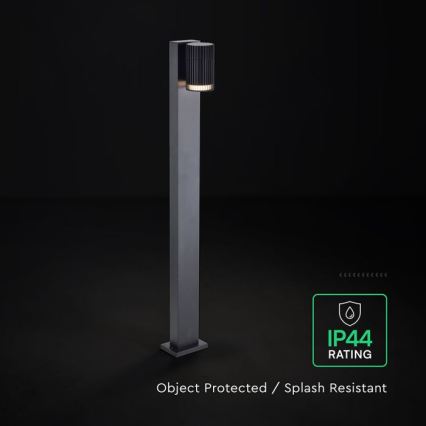 Vanjska lampa 1xGU10/10W/230V IP44 80 cm crna