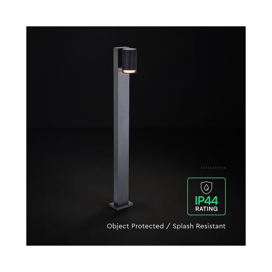 Vanjska lampa 1xGU10/10W/230V IP44 80 cm crna