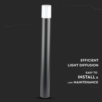 Vanjska lampa 1xGU10/35W/230V IP54 80 cm crna