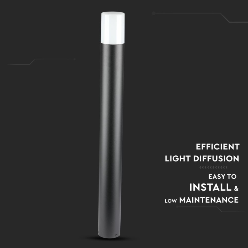Vanjska lampa 1xGU10/35W/230V IP54 80 cm crna