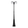 Vanjska lampa 2xE27/60W/230V IP44 199 cm crna