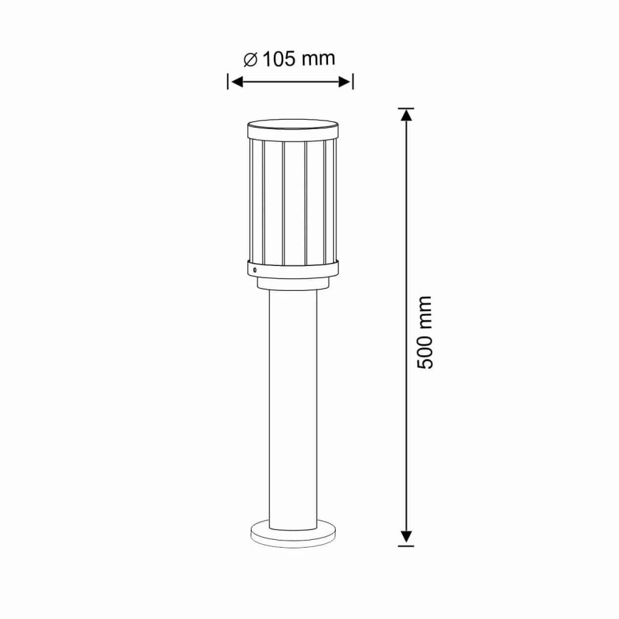 Vanjska lampa FIORD 1xE27/10W/230V IP44