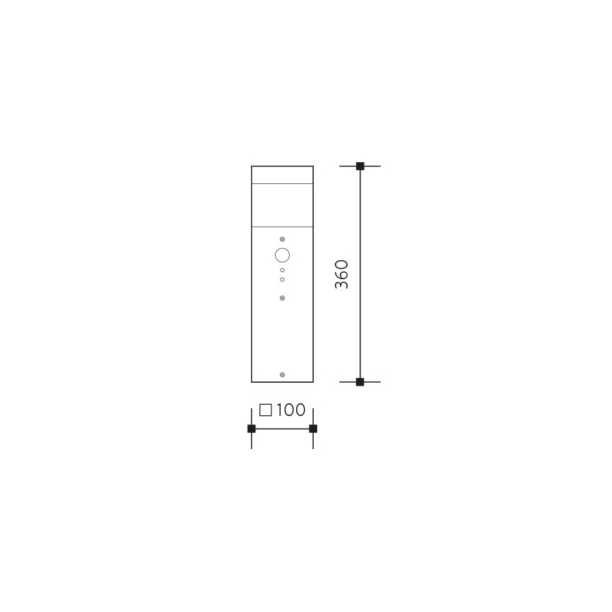 Vanjska lampa GARD 1xE14/60W/230V IP44