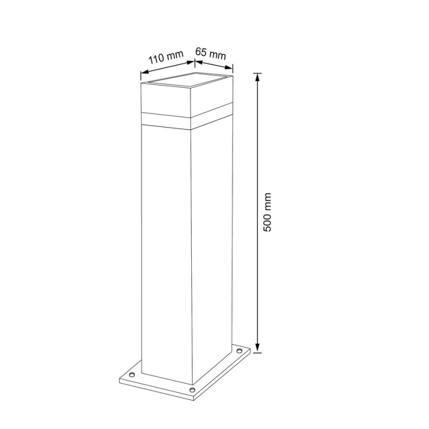 Vanjska lampa GILBERT 1xGU10/10W/230V IP44 50 cm