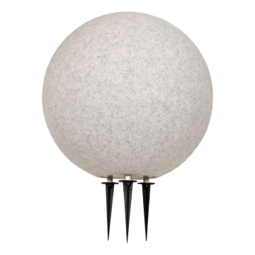 Vanjska lampa KULA 1xE27/60W/230V Ø 40 cm IP44 siva