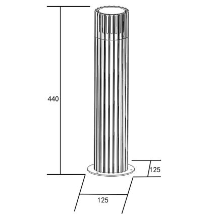 Vanjska lampa KUUSAMO 1xE27/20W/230V 44 cm IP54 antracit