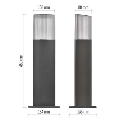 Vanjska lampa LANA 1xE27/25W/230V IP54 45 cm