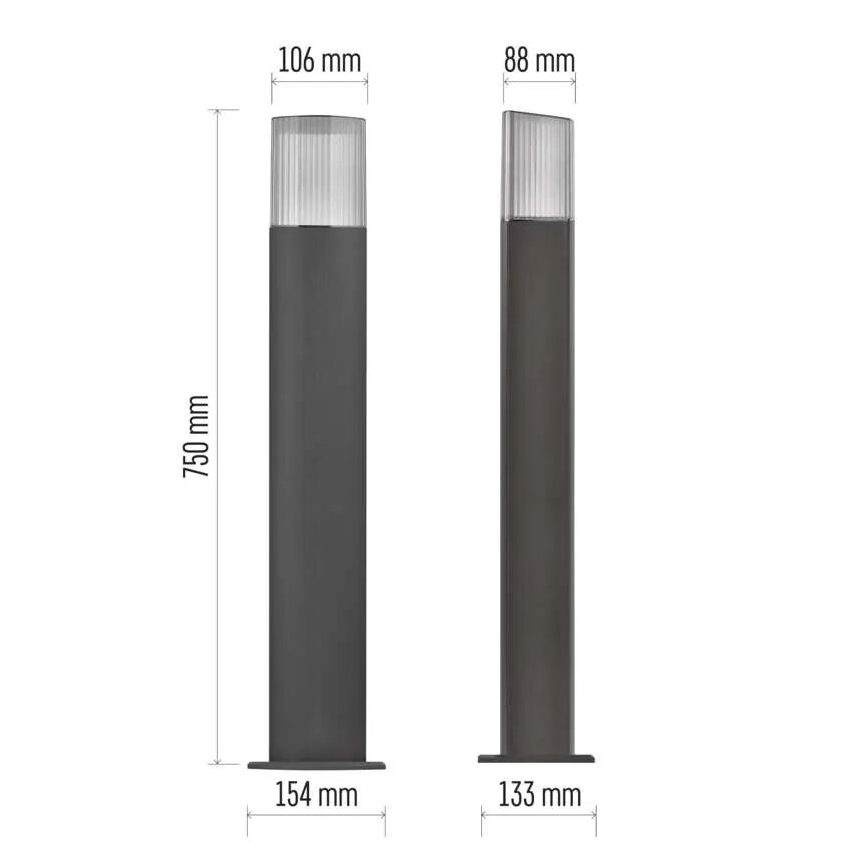 Vanjska lampa LANA 1xE27/25W/230V IP54 75 cm