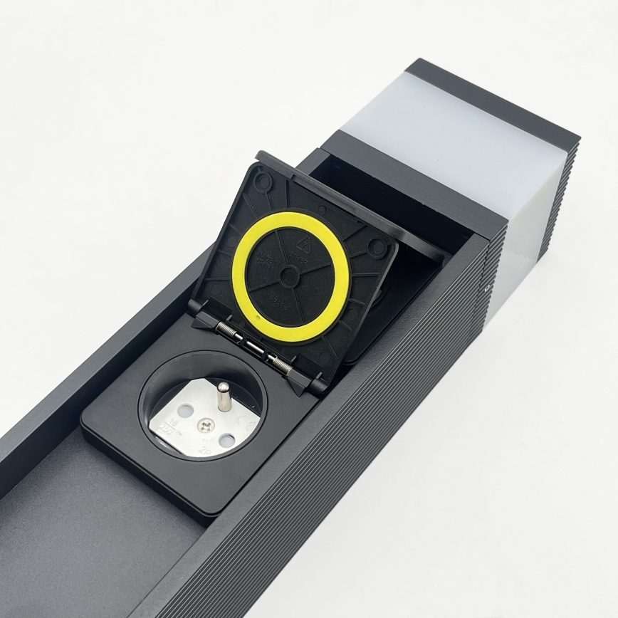 Vanjska lampa s 2 utičnicama VESPER 1xG9/5W/230V IP44 30 cm crna