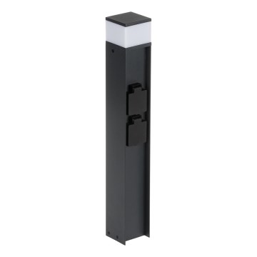 Vanjska lampa s 2 utičnice DASTEN 1xG9/11W/230V 50 cm IP44 crna