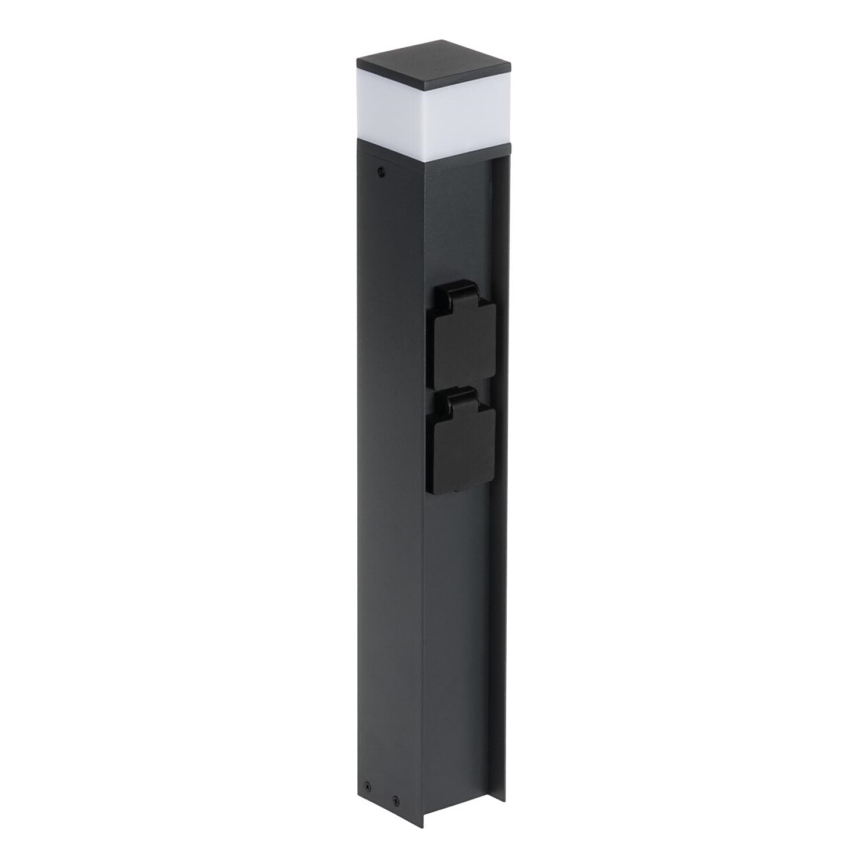 Vanjska lampa s 2 utičnice DASTEN 1xG9/11W/230V 50 cm IP44 crna