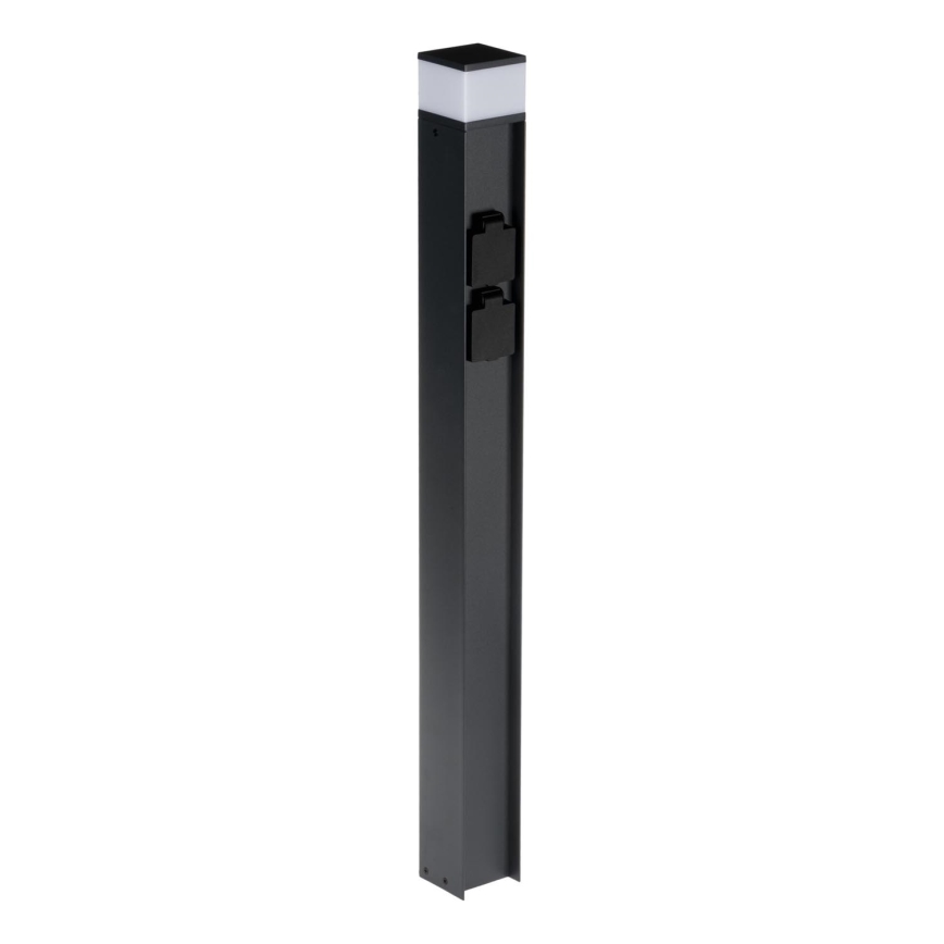 Vanjska lampa s 2 utičnice DASTEN 1xG9/11W/230V 80 cm IP44 crna