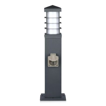 Vanjska lampa s utičnicama SCHUKO 1xE27/13W/230V IP44