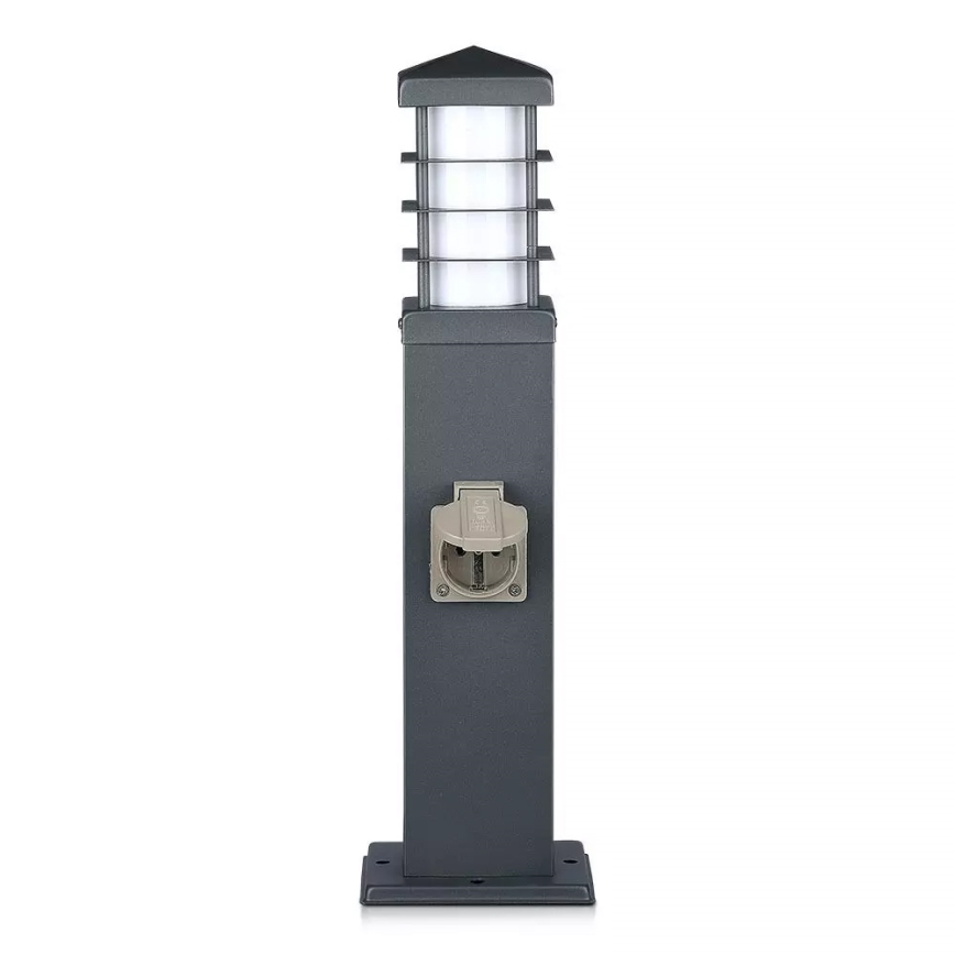 Vanjska lampa s utičnicama SCHUKO 1xE27/13W/230V IP44