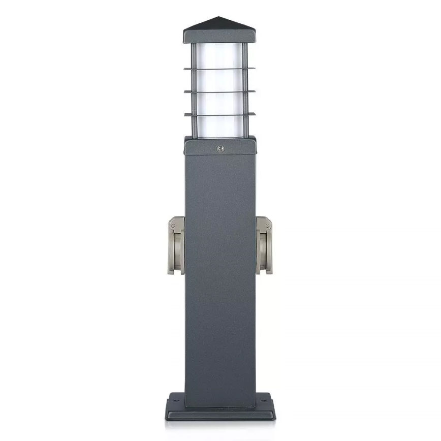 Vanjska lampa s utičnicama SCHUKO 1xE27/13W/230V IP44
